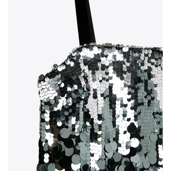 ZARA SILVER SEQUIN MINI DRESS  Bloggers favite - Picture 12 of 17